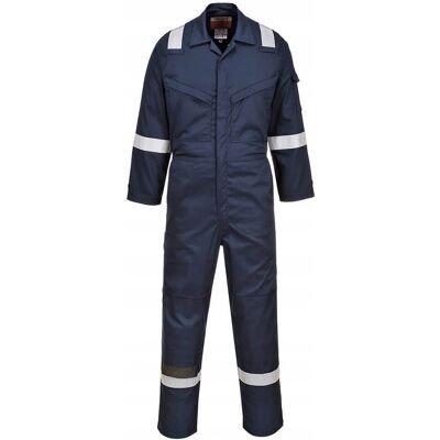 Portwest Kombinezon trudnopalny, odstraszający owady Granatowy r. XL Portwest Kombinezon trudnopalny, odstraszający owady Granatowy r. XL