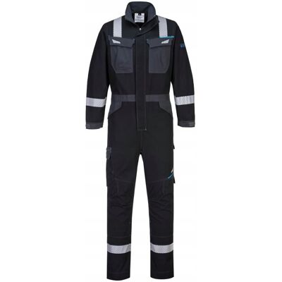 Portwest Kombinezon trudnopalny WX3 Modaflame Czarny r. XXL Portwest Kombinezon trudnopalny WX3 Modaflame Czarny r. XXL