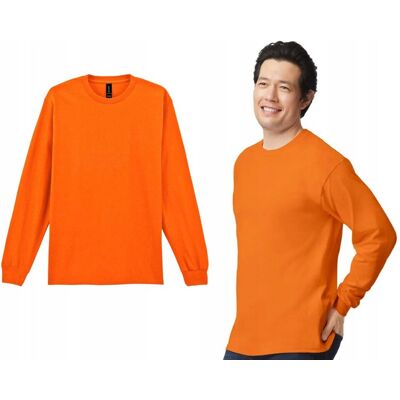 Koszulka Bluzka T-Shirt Długi Rękaw LONGSLEEV GILDAN 2400 SAFETY ORANGE 2XL Koszulka Bluzka T-Shirt Długi Rękaw LONGSLEEV GILDAN 2400 SAFETY ORANGE 2XL