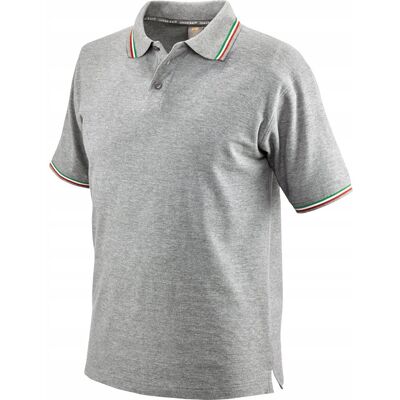 BETA Koszulka polo tricolor r.kr.szara s BETA Koszulka polo tricolor r.kr.szara s