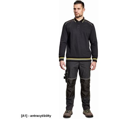 Cerva Koszulka polo w kolorze antracyt/czerwony S Cerva Koszulka polo w kolorze antracyt/czerwony S