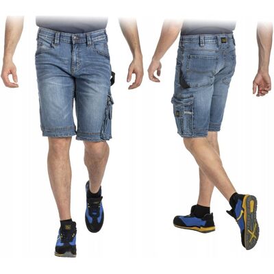 Inny producent KRÓTKIE SPODNIE MĘSKIE JEANS BOJÓWKI ROBOCZE ELASTYCZNE WYGODNE WZMACNIANE Inny producent KRÓTKIE SPODNIE MĘSKIE JEANS BOJÓWKI ROBOCZE ELASTYCZNE WYGODNE WZMACNIANE