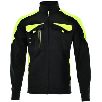 ABC Kurtka Bluza robocza ochronna NEOFLEX odblaskowa ELASTYCZNA Czarny-Żółty odblaskowy 60XXL ABC Kurtka Bluza robocza ochronna NEOFLEX odblaskowa ELASTYCZNA Czarny-Żółty odblaskowy 60XXL
