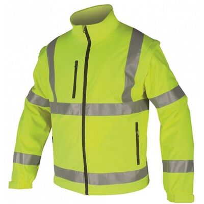 Kurtka odblaskowa wodoodporna softshell REF501 HI-VIZ Ardon żółty XXL * Kurtka odblaskowa wodoodporna softshell REF501 HI-VIZ Ardon żółty XXL *