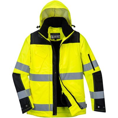 Portwest Kurtka Ostrzegawcza Pro 3 w 1 Czarny Żółty XL Portwest Kurtka Ostrzegawcza Pro 3 w 1 Czarny Żółty XL