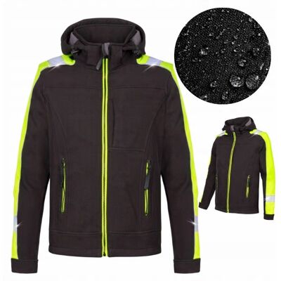 inna (Inny) Kurtka robocza męska SOFTSHELL Odblaskowa Wodoodporna BHP z kapturem r. XL inna (Inny) Kurtka robocza męska SOFTSHELL Odblaskowa Wodoodporna BHP z kapturem r. XL