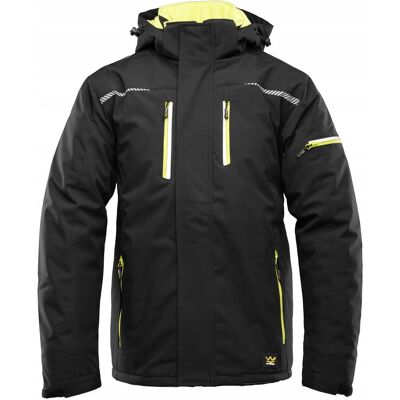 Kurtka robocza ocieplana z kapturem POLSTAR Seven Kings Vector czarna 2XL Kurtka robocza ocieplana z kapturem POLSTAR Seven Kings Vector czarna 2XL