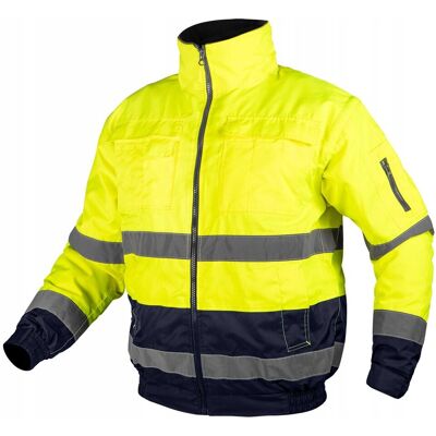 GTX Poland NEO TOOLS, Kurtka robocza ostrzegawcza 3w1, ocieplana, żółto-granatowa, rozmiar XXXL, 81-714-XXXL GTX Poland NEO TOOLS, Kurtka robocza ostrzegawcza 3w1, ocieplana, żółto-granatowa, rozmiar XXXL, 81-714-XXXL