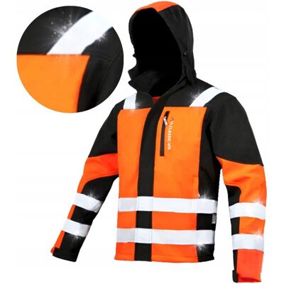ART Kurtka robocza SOFTSHELL Wodoodporna OSTRZEGAWCZA Odblaskowa pomarańczowa ART Kurtka robocza SOFTSHELL Wodoodporna OSTRZEGAWCZA Odblaskowa pomarańczowa