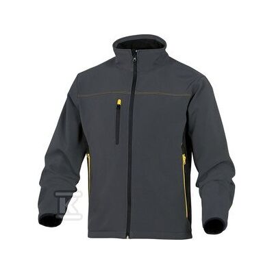 Kurtka robocza wiatroodporna i wodoodporna softshell 2 w 1 z odpinanymi rękawami - MYSEN2 Delta Plus XXL szary/żółty Kurtka robocza wiatroodporna i wodoodporna softshell 2 w 1 z odpinanymi rękawami - MYSEN2 Delta Plus XXL szary/żółty