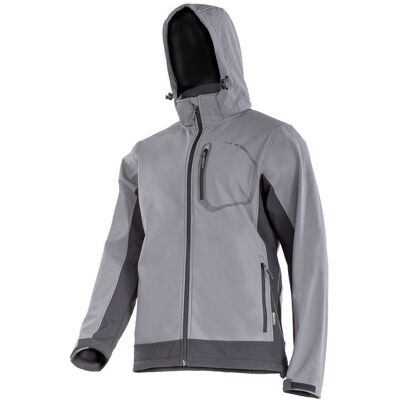 LAHTI PRO Kurtka Softshell Z Kapt., Szar LAHTI PRO Kurtka Softshell Z Kapt., Szar