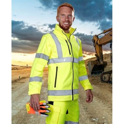 Ardon Kurtka softshellowa z kapturem REF501 HiViz S Ardon Kurtka softshellowa z kapturem REF501 HiViz S