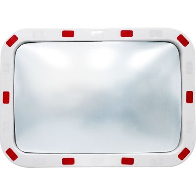 ECD Germany Lustro Bezpieczeństwa Lustro Ruchu Lustro Nadzoru Z Reflektorami 40x60 Cm ECD Germany Lustro Bezpieczeństwa Lustro Ruchu Lustro Nadzoru Z Reflektorami 40x60 Cm