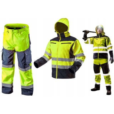 NEO TOOLS NEO - ZESTAW Kurtka Robocza Softshell + Spodnie Softshell Ostrzegawcze XXL NEO TOOLS NEO - ZESTAW Kurtka Robocza Softshell + Spodnie Softshell Ostrzegawcze XXL