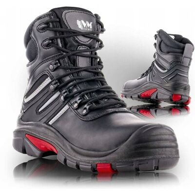 VM Footwear Obuwie buty robocze BHP z noskiem wysokie trzewiki HOUSTON S3 44 * VM Footwear Obuwie buty robocze BHP z noskiem wysokie trzewiki HOUSTON S3 44 *