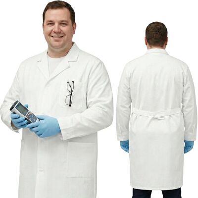 Sentyrz Ochronny FARTUCH LABORATORYJNY męski GUZIKI swobodny kitel 3 KIESZENIE 3XL Sentyrz Ochronny FARTUCH LABORATORYJNY męski GUZIKI swobodny kitel 3 KIESZENIE 3XL