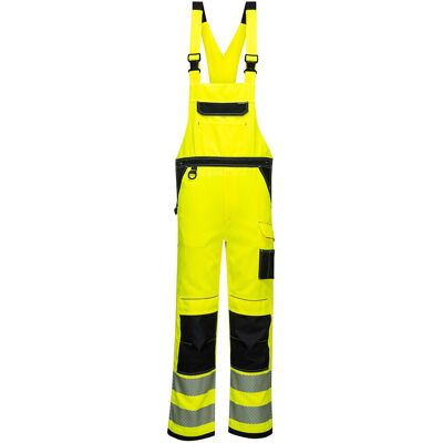 Portwest Ogrodniczki ostrzegawcze PW3 Czarny Żółty XL Portwest Ogrodniczki ostrzegawcze PW3 Czarny Żółty XL
