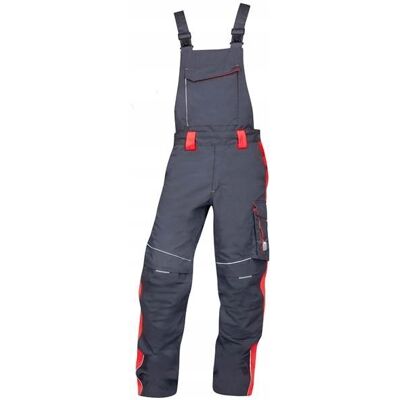 Ogrodniczki Robocze Ostrzegawcze szaro-czerwone Ardon Neon r. XXL 48 * Ogrodniczki Robocze Ostrzegawcze szaro-czerwone Ardon Neon r. XXL 48 *
