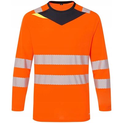 Portwest Ostrzegawczy t-shirt z długim rękawem DX416 OBR r. 2XL Portwest Ostrzegawczy t-shirt z długim rękawem DX416 OBR r. 2XL