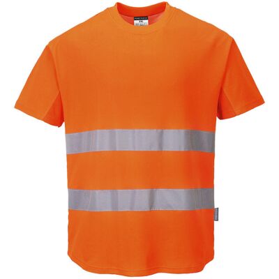 Portwest Ostrzegawczy T-shirt z panelami z siatki L Portwest Ostrzegawczy T-shirt z panelami z siatki L
