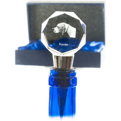 Pointer I - zatyczka do butelki, kryształowy korek do wina ze zdjęciem, personalizowany prezent dla barmana marki Art-Dog Pointer I - zatyczka do butelki, kryształowy korek do wina ze zdjęciem, personalizowany prezent dla barmana marki Art-Dog