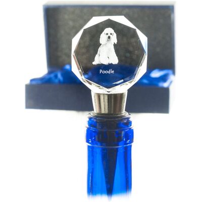 Pudel - zatyczka do butelki, kryształowy korek do wina ze zdjęciem, personalizowany prezent dla barmana marki Art-Dog Pudel - zatyczka do butelki, kryształowy korek do wina ze zdjęciem, personalizowany prezent dla barmana marki Art-Dog