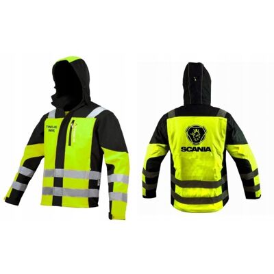 ART SOFTSHELL SCANIA KURTKA Z KAPTUREM TWÓJ NADRUK ODBLASKOWA OSTRZEGAWCZA TIR ART SOFTSHELL SCANIA KURTKA Z KAPTUREM TWÓJ NADRUK ODBLASKOWA OSTRZEGAWCZA TIR