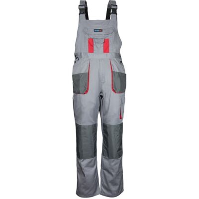 Spodnie ochronne ogrodniczki DEDRA BH3SO-LD LD/54, szare, Comfort line 190g/m2 Spodnie ochronne ogrodniczki DEDRA BH3SO-LD LD/54, szare, Comfort line 190g/m2