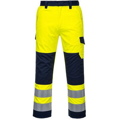 Portwest Spodnie ostrzegawcze Modaflame Żółty Granat 3XL Portwest Spodnie ostrzegawcze Modaflame Żółty Granat 3XL