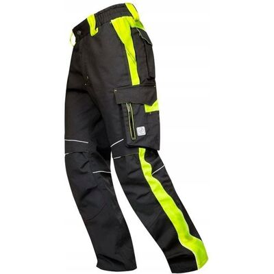 Ardon Spodnie robocze długie czarne odblaskowe ocieplane NEON WINTER r. 3XL * Ardon Spodnie robocze długie czarne odblaskowe ocieplane NEON WINTER r. 3XL *