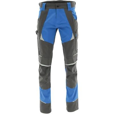 ABC Spodnie robocze do pasa COTTONFLEX ELASTYCZNE WZMACNIANE DŁUGIE Charcoal-New Azzuro 62XXL ABC Spodnie robocze do pasa COTTONFLEX ELASTYCZNE WZMACNIANE DŁUGIE Charcoal-New Azzuro 62XXL