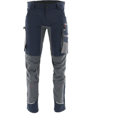 ABC Spodnie robocze do pasa MOTIONFLEX ELASTYCZNE WZMACNIANE SLIMOWANE 58XL Granatowy-Ciemnoszary ABC Spodnie robocze do pasa MOTIONFLEX ELASTYCZNE WZMACNIANE SLIMOWANE 58XL Granatowy-Ciemnoszary