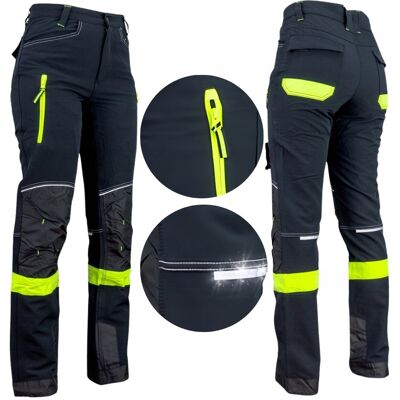 inna (Inny) Spodnie robocze męskie ODBLASKOWE OSTRZEGAWCZE BHP Elastyczne SOFTSHELL 50 inna (Inny) Spodnie robocze męskie ODBLASKOWE OSTRZEGAWCZE BHP Elastyczne SOFTSHELL 50