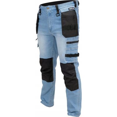 YATO SPODNIE ROBOCZE OCHRONNE MONTERSKIE JEANS R. XXL YATO SPODNIE ROBOCZE OCHRONNE MONTERSKIE JEANS R. XXL