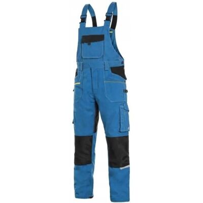 Spodnie robocze ogrodniczki CXS Stretch 170-176cm niebiesko-czarne 50 Spodnie robocze ogrodniczki CXS Stretch 170-176cm niebiesko-czarne 50