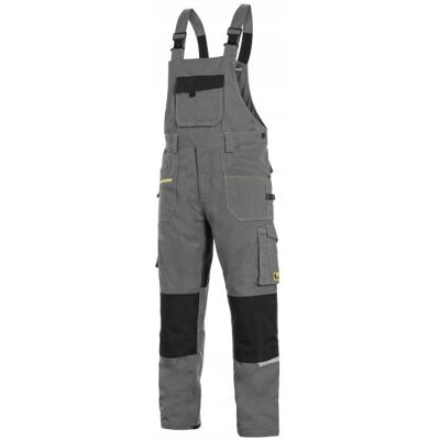 Spodnie robocze ogrodniczki CXS STRETCH szaro-czarne 58 Spodnie robocze ogrodniczki CXS STRETCH szaro-czarne 58
