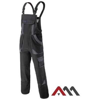ART Spodnie robocze ogrodniczki professional black czarno-szare rozmiar 54 ART Spodnie robocze ogrodniczki professional black czarno-szare rozmiar 54