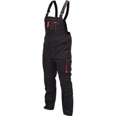 Spodnie robocze ogrodniczki YATO, ciemnoszare, rozmiar L/XL Spodnie robocze ogrodniczki YATO, ciemnoszare, rozmiar L/XL