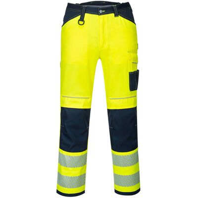Portwest Spodnie robocze ostrzegawcze PW3 Żółty Granat 54 Portwest Spodnie robocze ostrzegawcze PW3 Żółty Granat 54