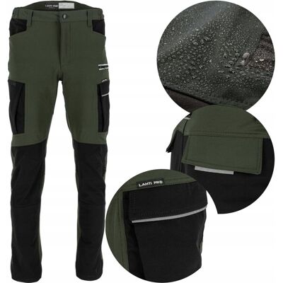 LAHTI PRO Spodnie robocze SLIM FIT ciemnozielone + czarne rozmiar L L4055303 LAHTI LAHTI PRO Spodnie robocze SLIM FIT ciemnozielone + czarne rozmiar L L4055303 LAHTI