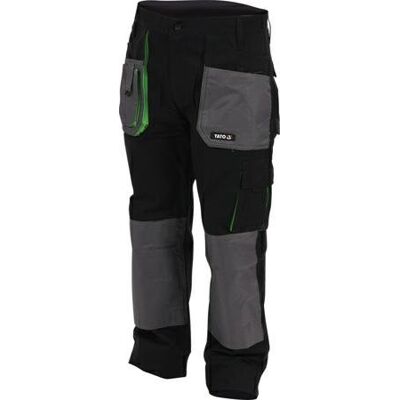 Spodnie robocze YATO, czarne, rozmiar XXL Spodnie robocze YATO, czarne, rozmiar XXL