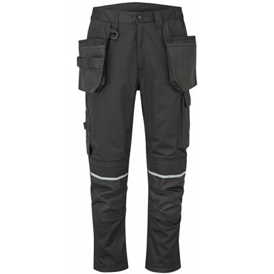Portwest Spodnie robocze z kieszeniami kaburowymi WX2 Stretch, kolor czarny, rozmiar Portwest Spodnie robocze z kieszeniami kaburowymi WX2 Stretch, kolor czarny, rozmiar