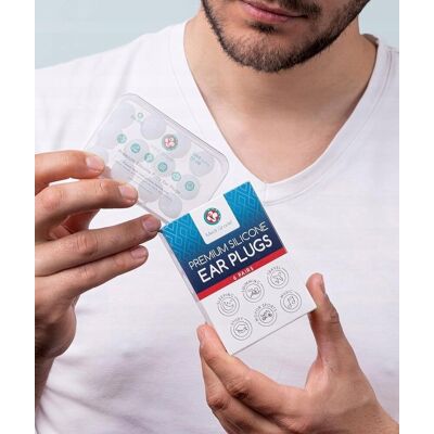 Inny producent Stopery do uszu 27dB Uniwersalne Wielorazowe Idealne Dopasowanie 6 PAR Inny producent Stopery do uszu 27dB Uniwersalne Wielorazowe Idealne Dopasowanie 6 PAR