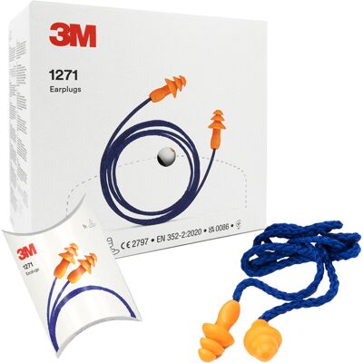 Stopery do uszu do samolotu, Zatyczki do spania 3M 1271 50 par Stopery do uszu do samolotu, Zatyczki do spania 3M 1271 50 par