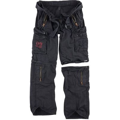 Surplus Spodnie Trekkingowe Royal Outback 2w1 Czarne - L Surplus Spodnie Trekkingowe Royal Outback 2w1 Czarne - L