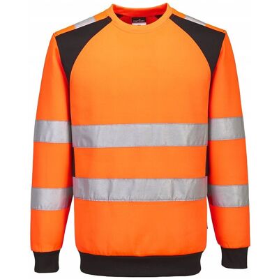 Portwest Sweter ostrzegawczy WX2 Eco, kolor pomarańczowy/czarny, rozmiar S Portwest Sweter ostrzegawczy WX2 Eco, kolor pomarańczowy/czarny, rozmiar S