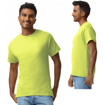 T-Shirt Koszulka Męska GRUBA BAWEŁNA GILDAN GI2000 SAFETY GREEN 5XL T-Shirt Koszulka Męska GRUBA BAWEŁNA GILDAN GI2000 SAFETY GREEN 5XL