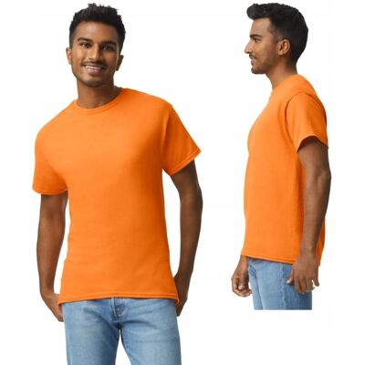 T-Shirt Koszulka Męska Gruba Bawełna Gildan Gi2000 Safety Orange 5xl T-Shirt Koszulka Męska Gruba Bawełna Gildan Gi2000 Safety Orange 5xl