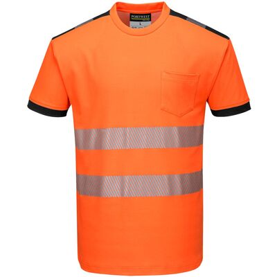 Portwest T-Shirt ostrzegawczy PW3 Czarny Pomarańcz L Portwest T-Shirt ostrzegawczy PW3 Czarny Pomarańcz L