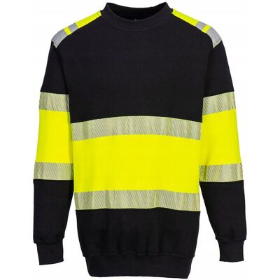 Portwest Trudnopalna bluza multiochronna Modaflame PW3, kolor żółty/czarny, rozmiar Portwest Trudnopalna bluza multiochronna Modaflame PW3, kolor żółty/czarny, rozmiar
